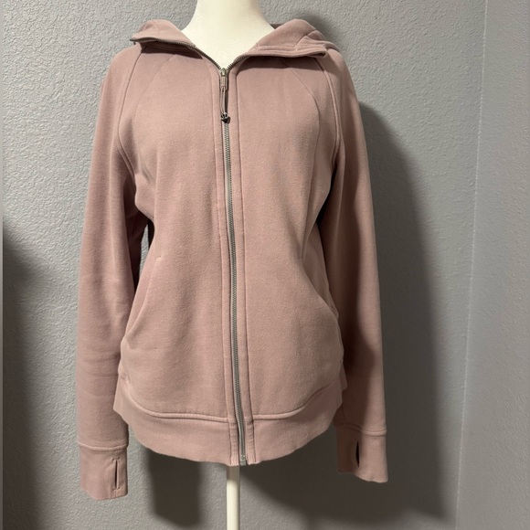 Lululemon Scuba 2 Hoodie Women’s 10 Rose Blush Full Zip Hoodie - Picture 1 of 9